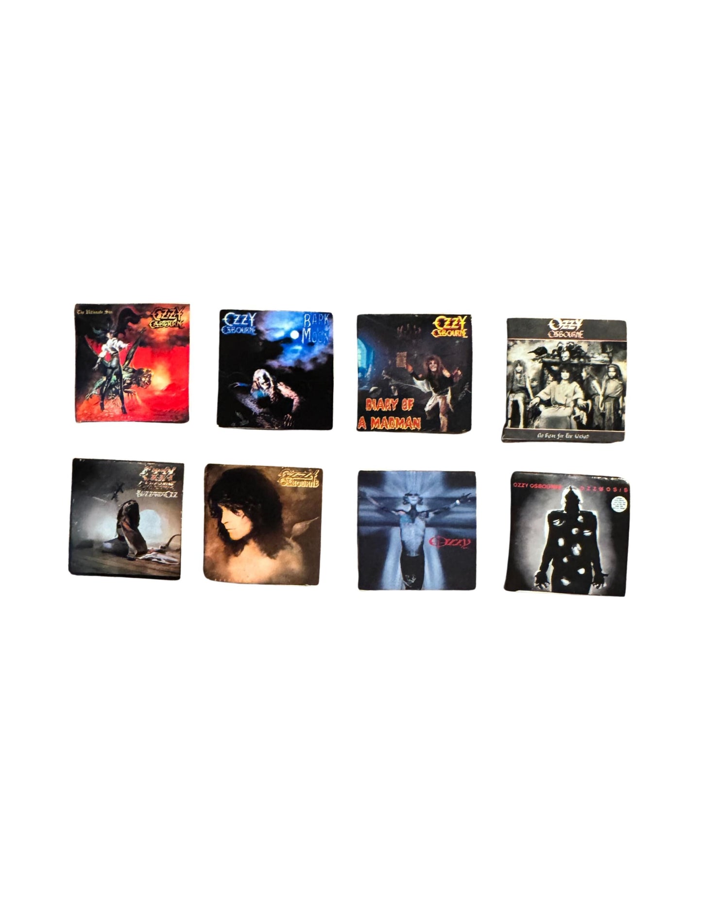 Miniature Ozzy Osbourne Vinyl Record, 1:12 Scale Dollhouse Decor