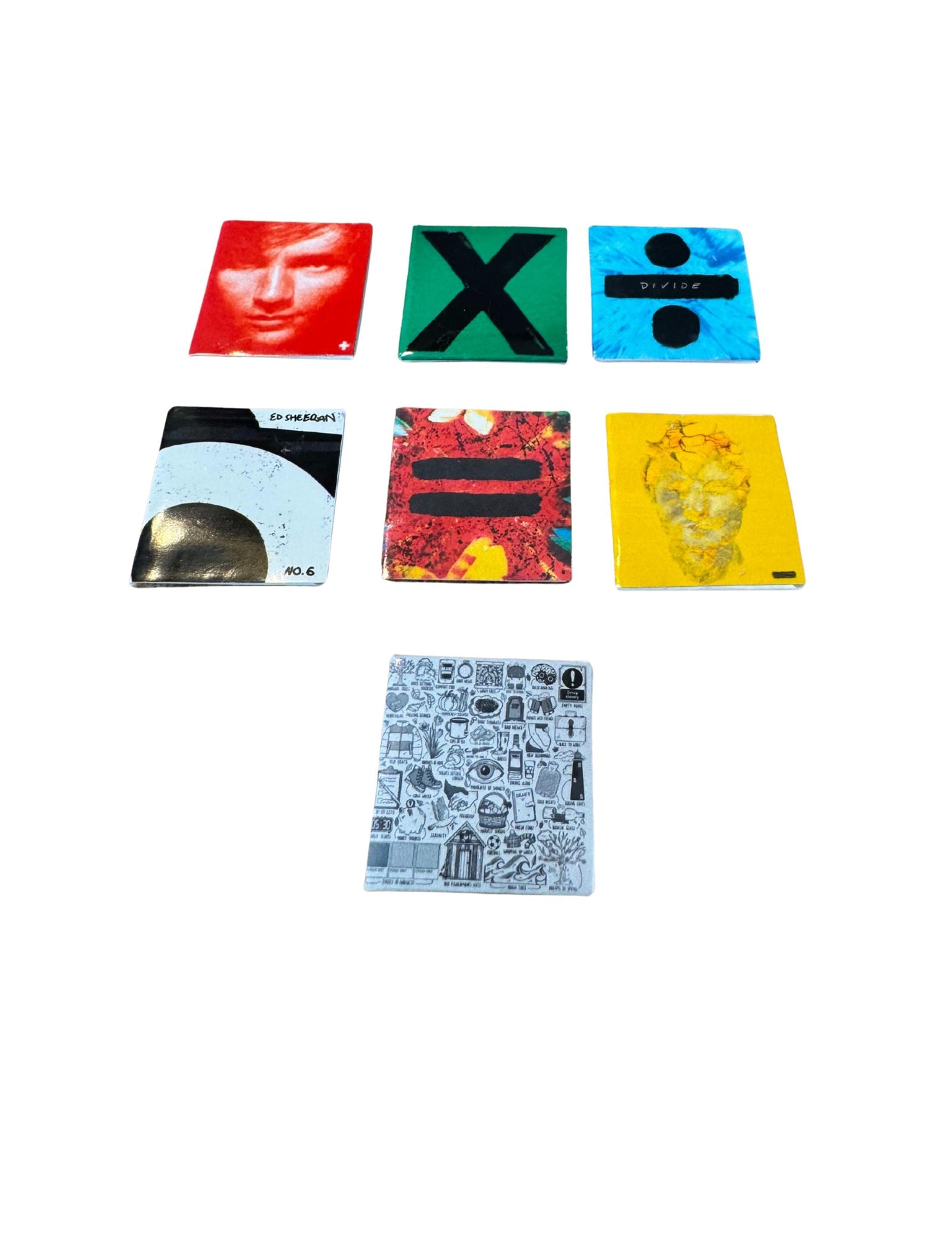 Miniature 1:12 Scale Ed Sheeran Vinyl Albums Dollhouse Decor