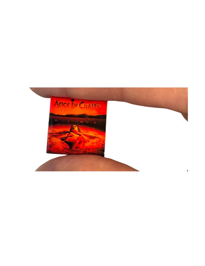 1:12 Scale Alice in Chains Miniature Vinyl Record, Fan Collectible