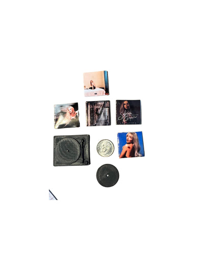 Mini Sabrina Carpenter Vinyl Albums with Mini Records Fan Gift Dollhouse Miniature
