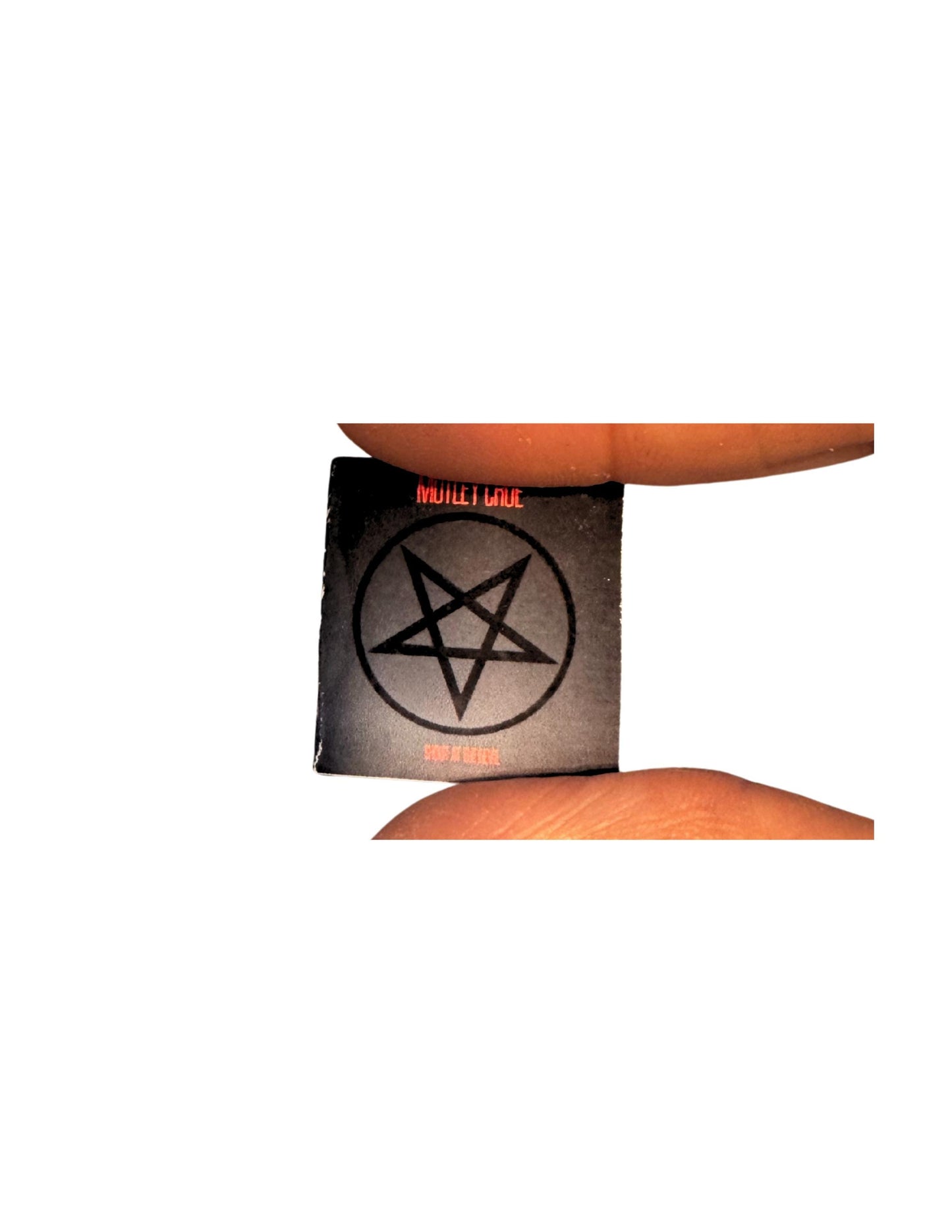 Mötley Crüe Miniature Vinyl Album Covers, 1:12 Scale Dollhouse Decor