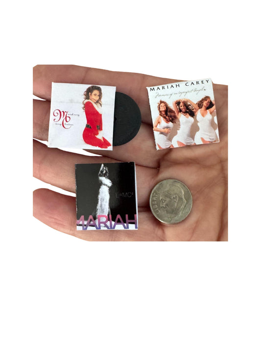 Miniature Mariah Carey Vinyl Record – 1:12 Scale Dollhouse Decor