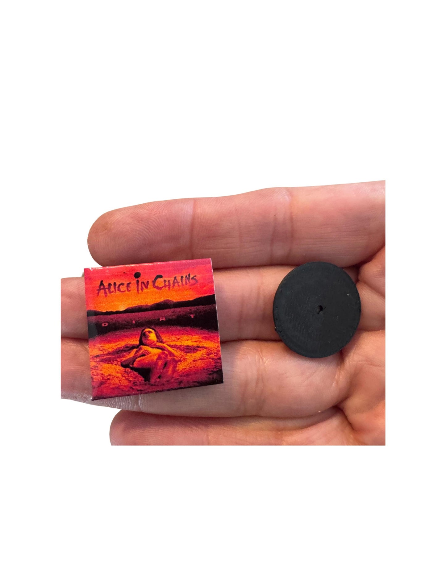 1:12 Scale Alice in Chains Miniature Vinyl Record, Fan Collectible