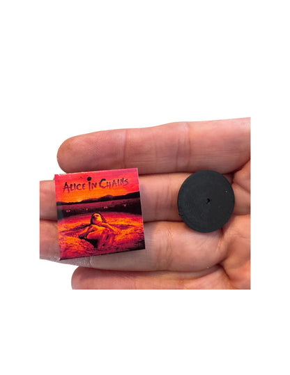 1:12 Scale Alice in Chains Miniature Vinyl Record, Fan Collectible