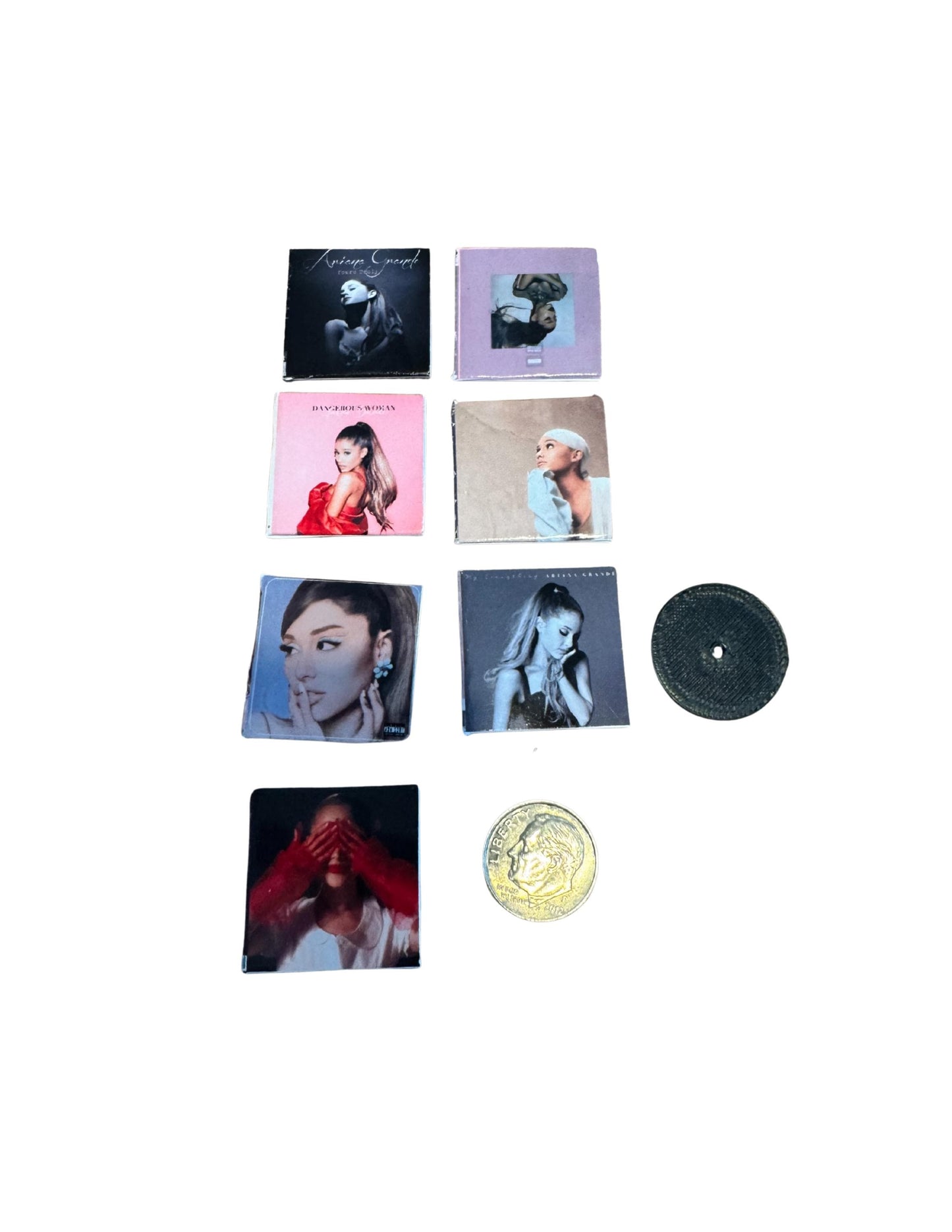 Miniature Ariana Grande Vinyl Records – 1:12 Dollhouse Music Collection