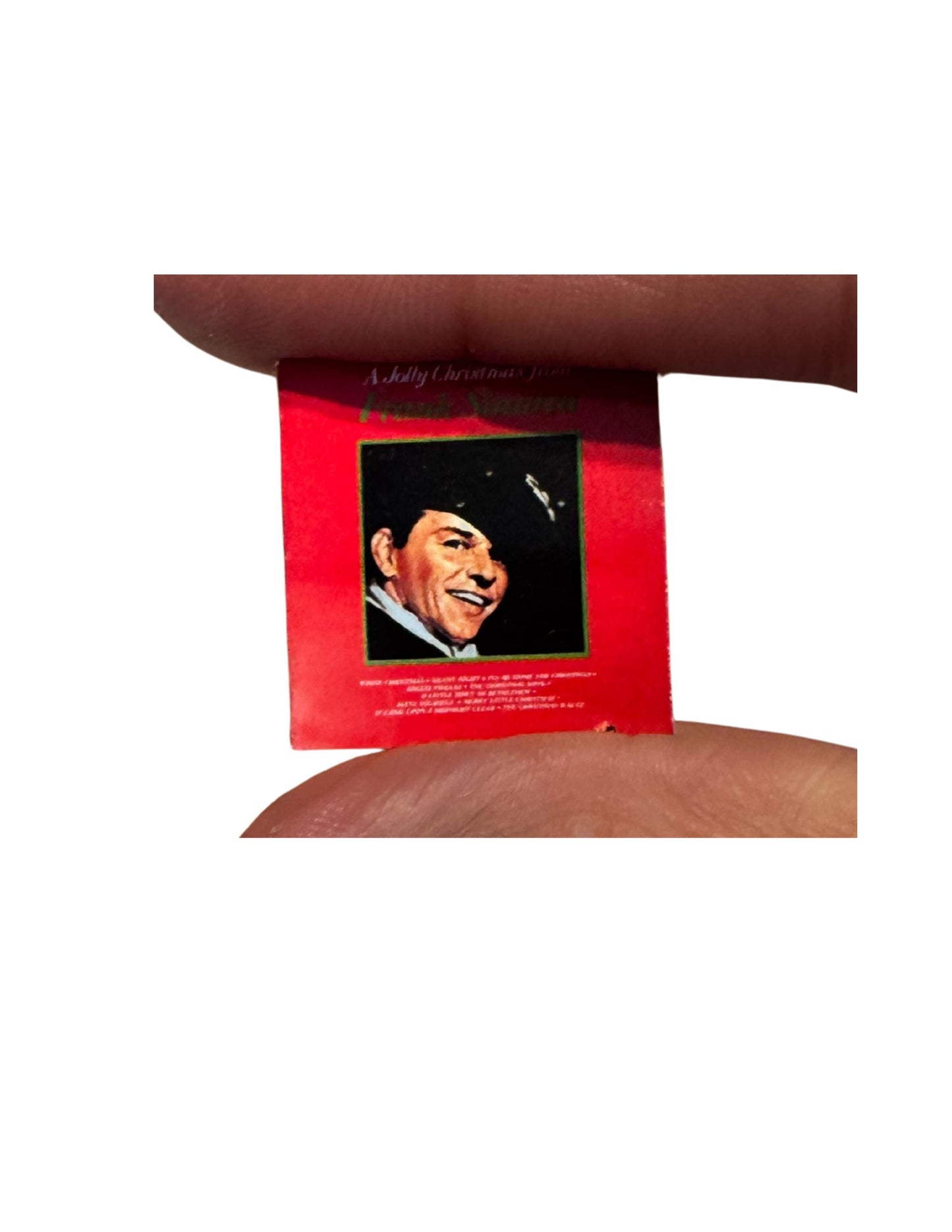 1:12 Scale Miniature Christmas Albums | Holiday Vinyl Records for Dollhouses
