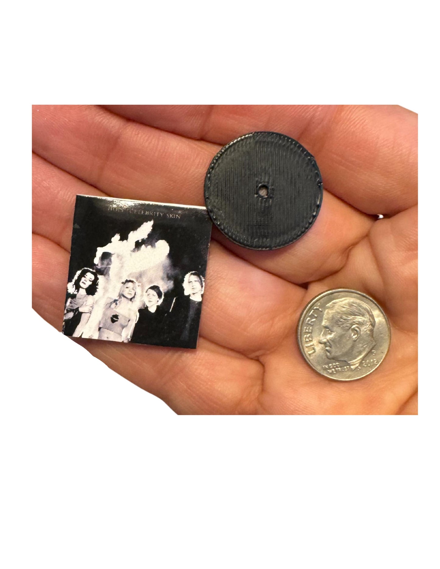 Hole Miniature Vinyl Records 1:12 Scale Dollhouse Music Decor