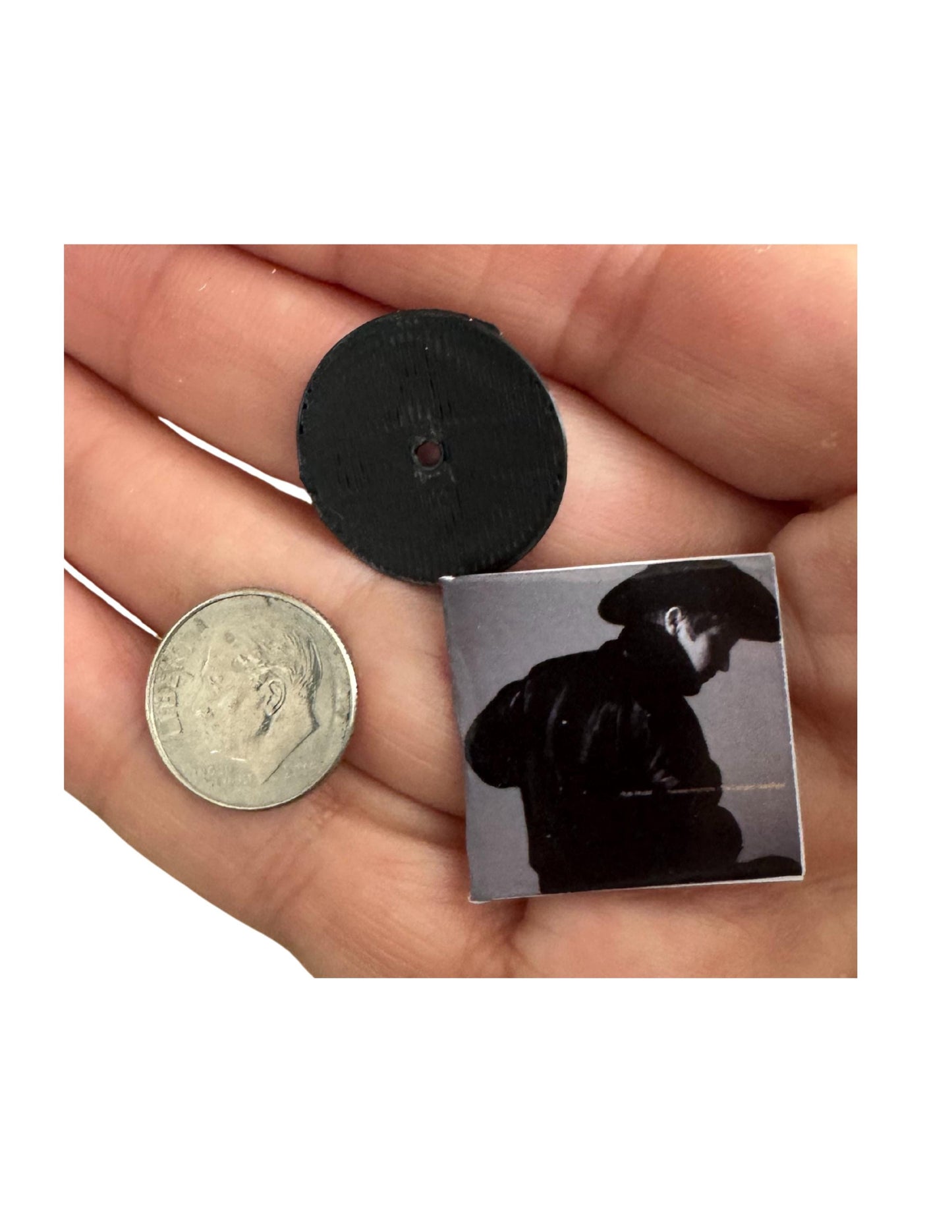 Miniature ROLE MODEL Vinyl Records – 1:12 Scale Handmade Dollhouse Decor
