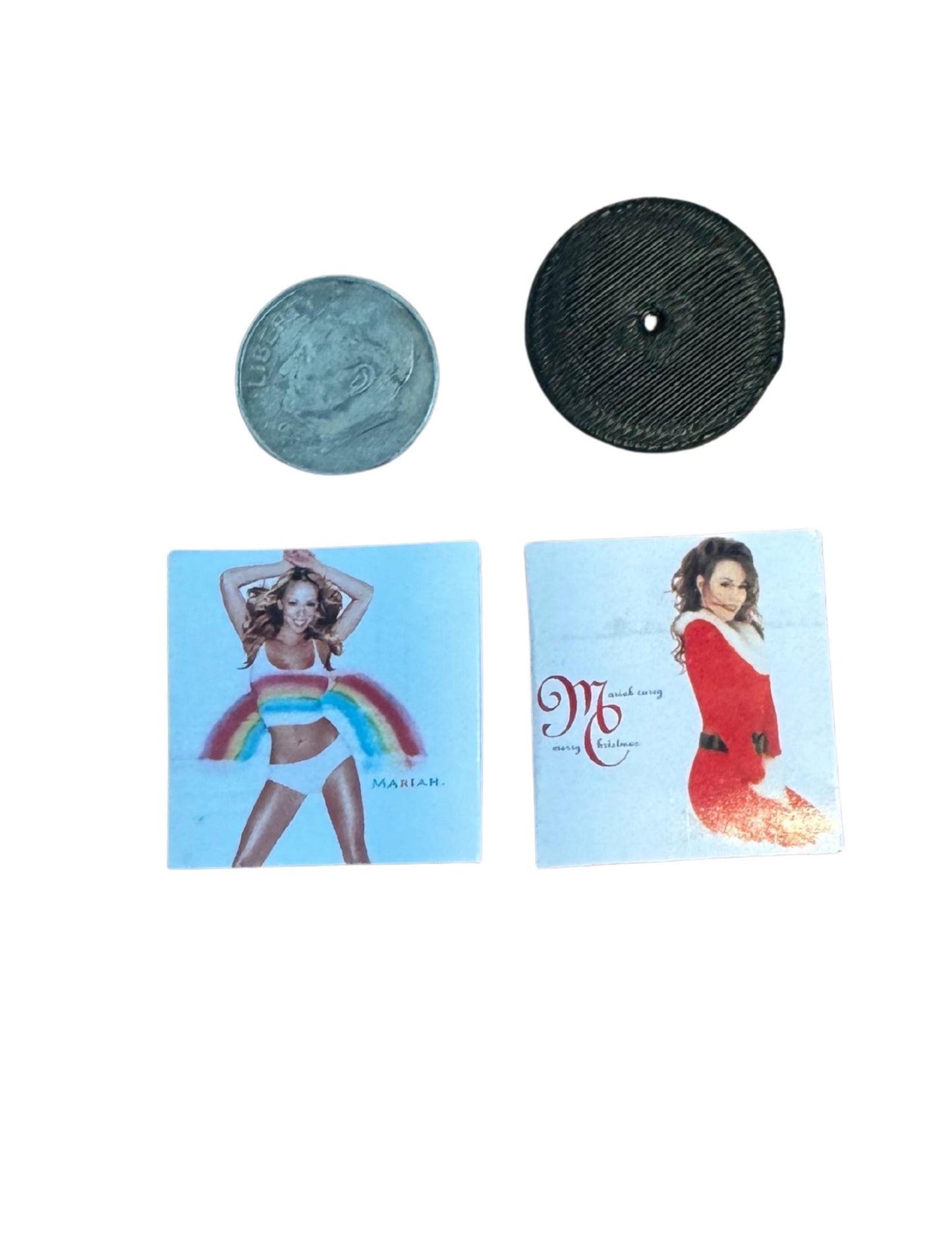 Miniature Mariah Carey Vinyl Record – 1:12 Scale Dollhouse Decor
