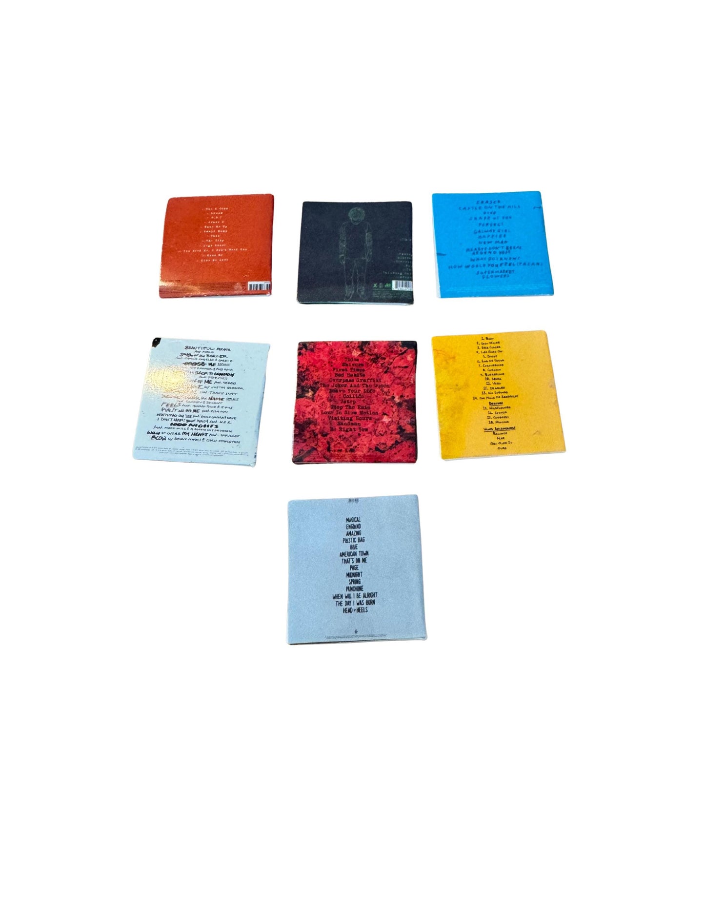 Miniature 1:12 Scale Ed Sheeran Vinyl Albums Dollhouse Decor