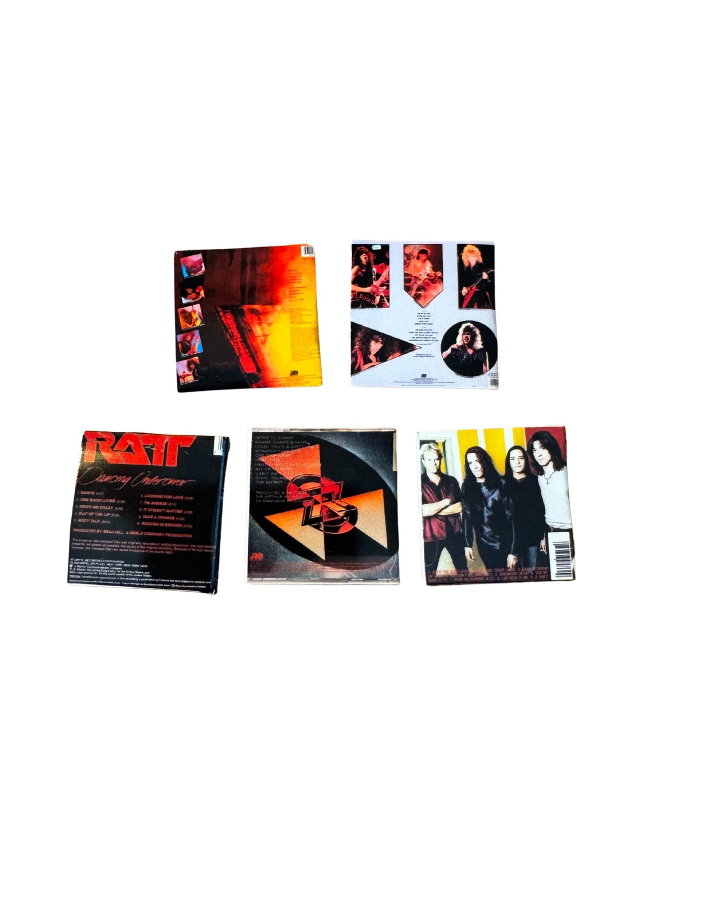 Miniature 1:12 Scale Ratt Vinyl Album Covers Dollhouse Decor