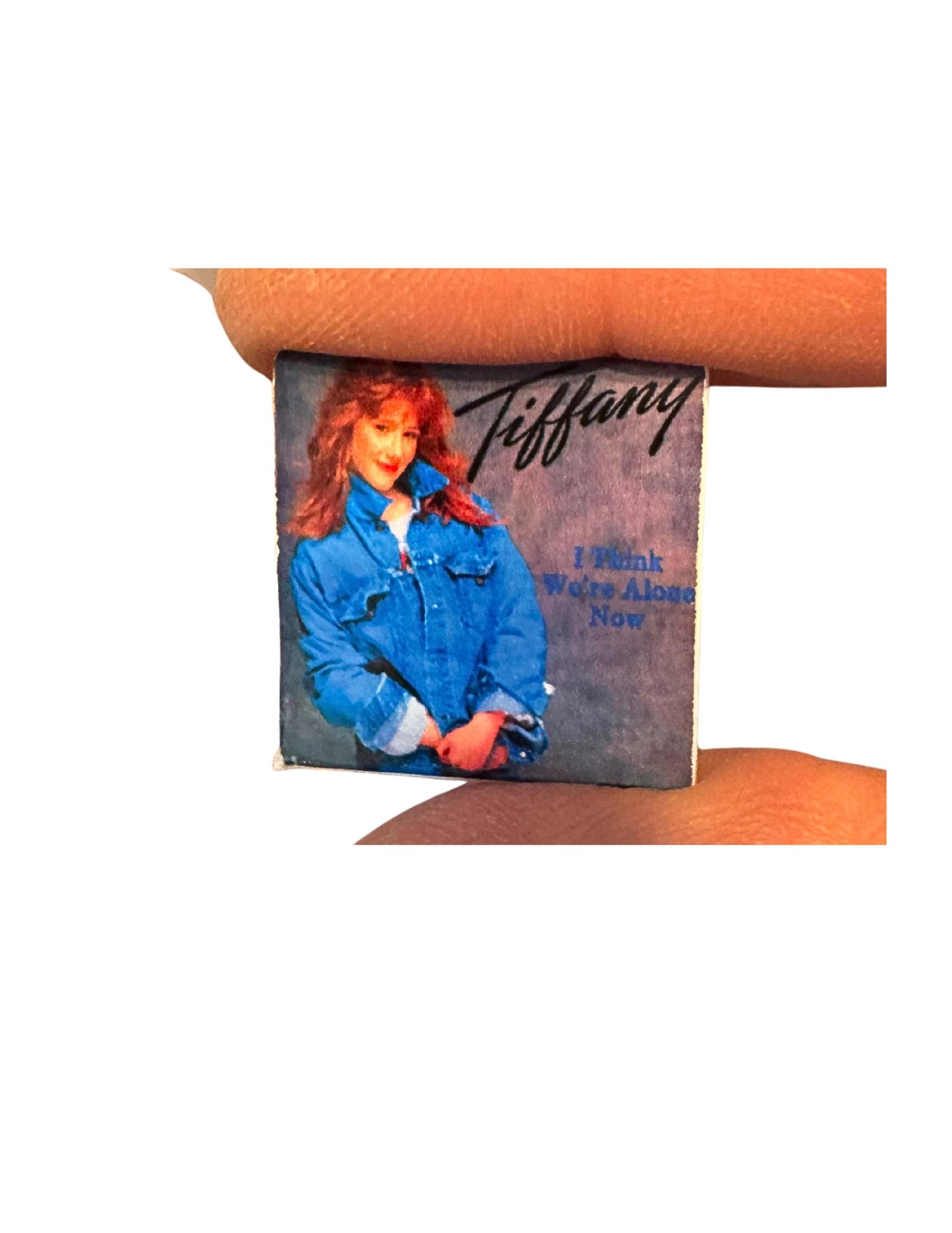 Miniature Tiffany Vinyl Records – 1:12 Scale Dollhouse Music Decor – 1” x 1” Collectible Mini Albums
