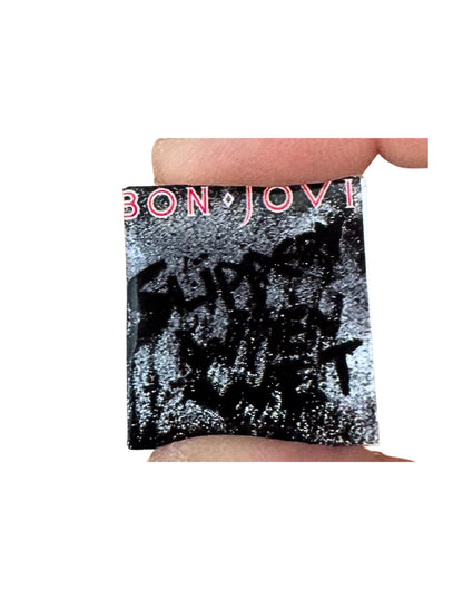 Miniature Bon Jovi Album Covers 1:12 Scale - Dollhouse Rock Decor