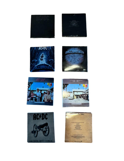 Miniature AC/DC Vinyl Records | 1:12 Scale Dollhouse Rock Decor