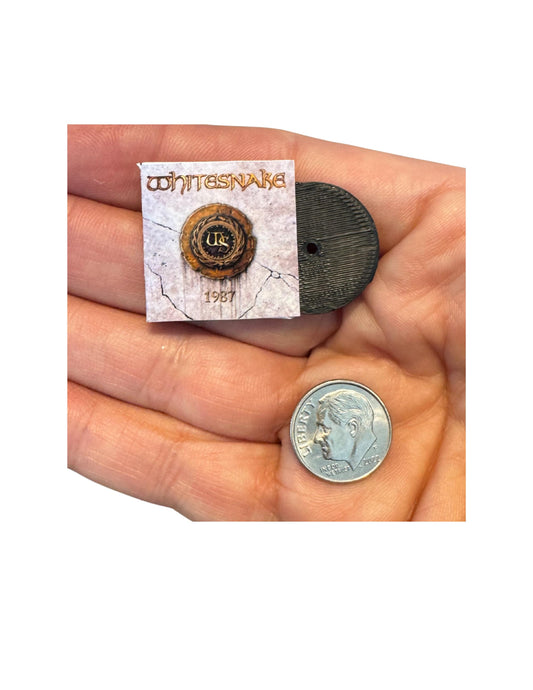 Miniature Whitesnake Vinyl Album Covers, 1:12 Scale Rock Dollhouse Decor