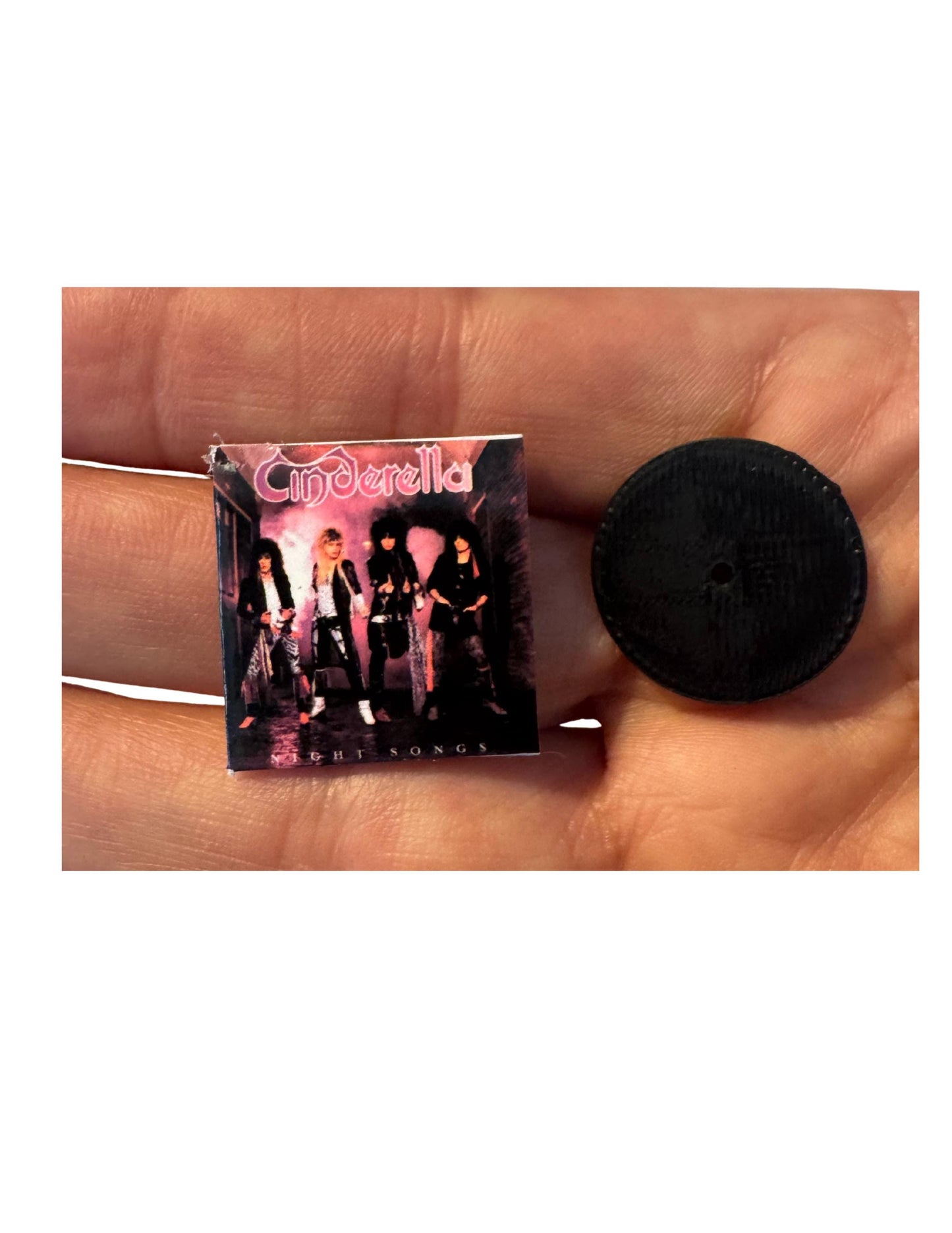 Miniature Cinderella Album Covers 1:12 Scale - 80s Glam Metal Hair Band Collectible