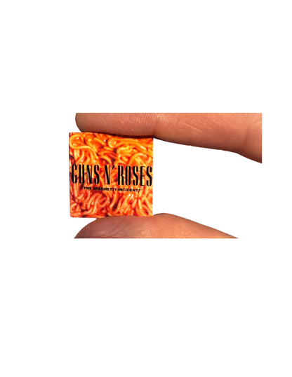 Miniature Guns N’ Roses Vinyl Records | 1:12 Scale Dollhouse Music Collectible