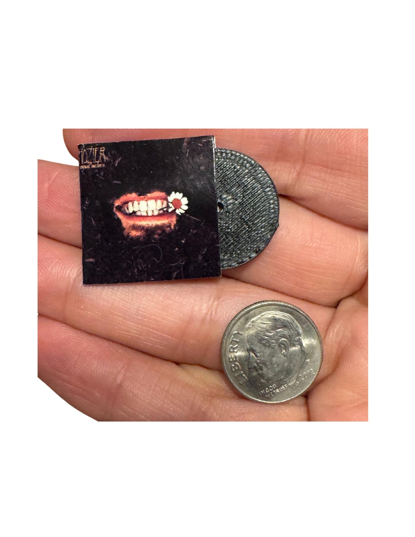 Miniature Scale Hozier Vinyl Records – Dollhouse Music Decor Mini Collectibles