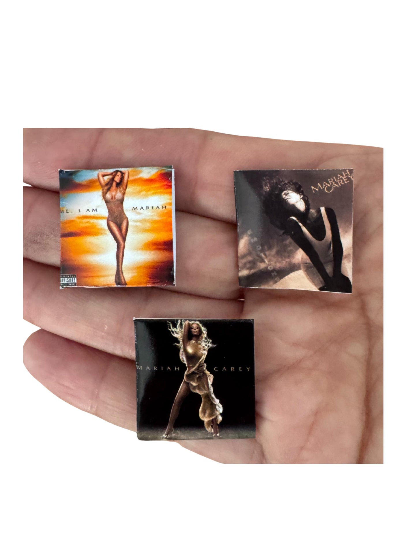 Miniature Mariah Carey Vinyl Record – 1:12 Scale Dollhouse Decor