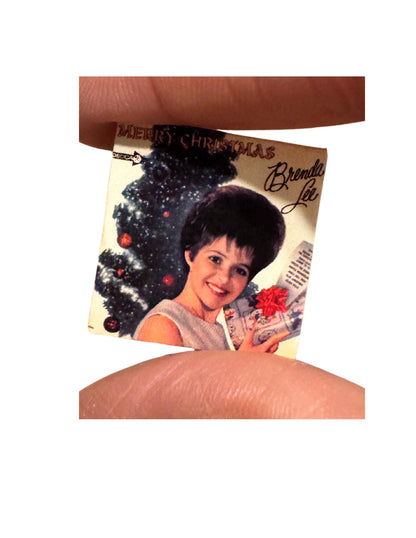 1:12 Scale Miniature Christmas Albums | Holiday Vinyl Records for Dollhouses