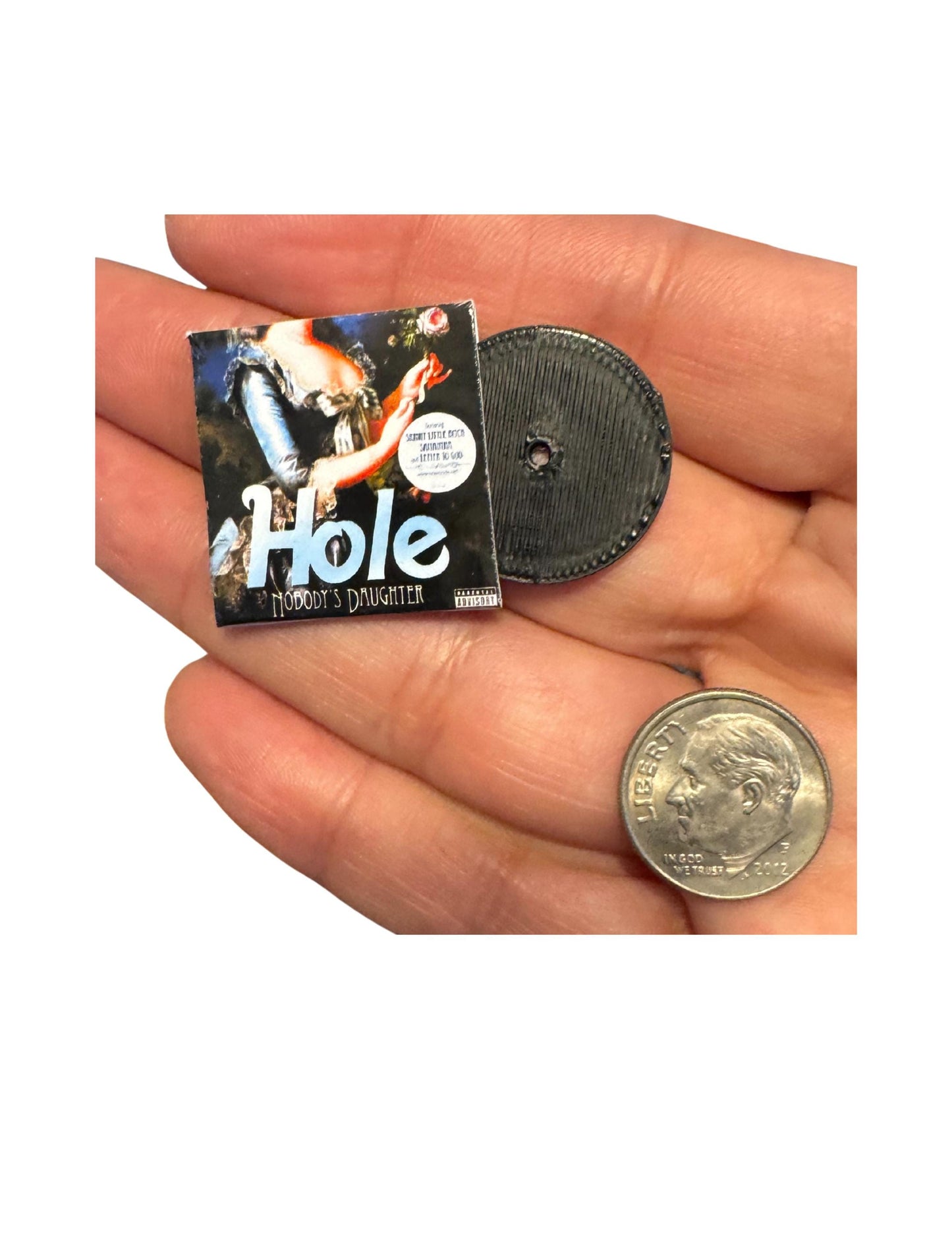 Hole Miniature Vinyl Records 1:12 Scale Dollhouse Music Decor