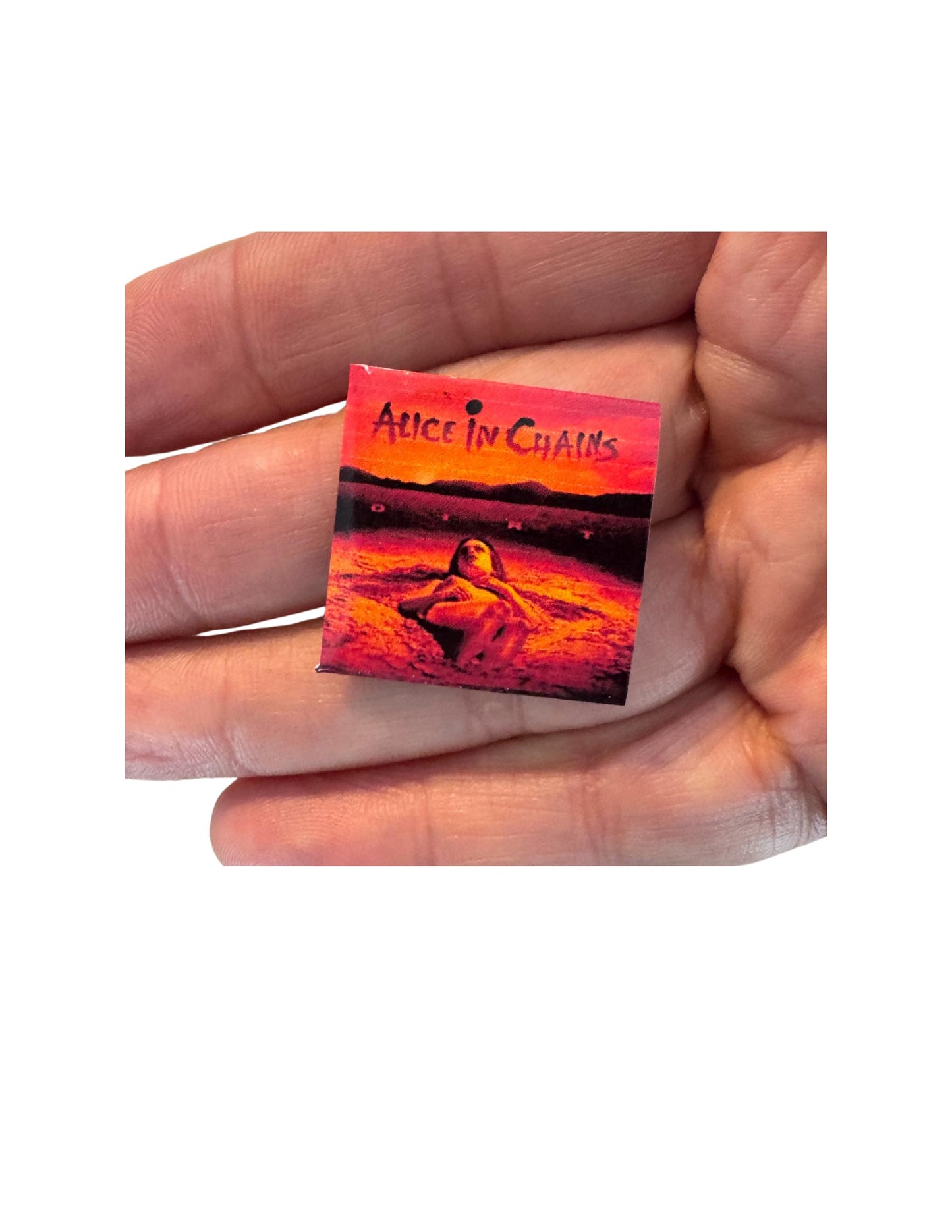 1:12 Scale Alice in Chains Miniature Vinyl Record, Fan Collectible