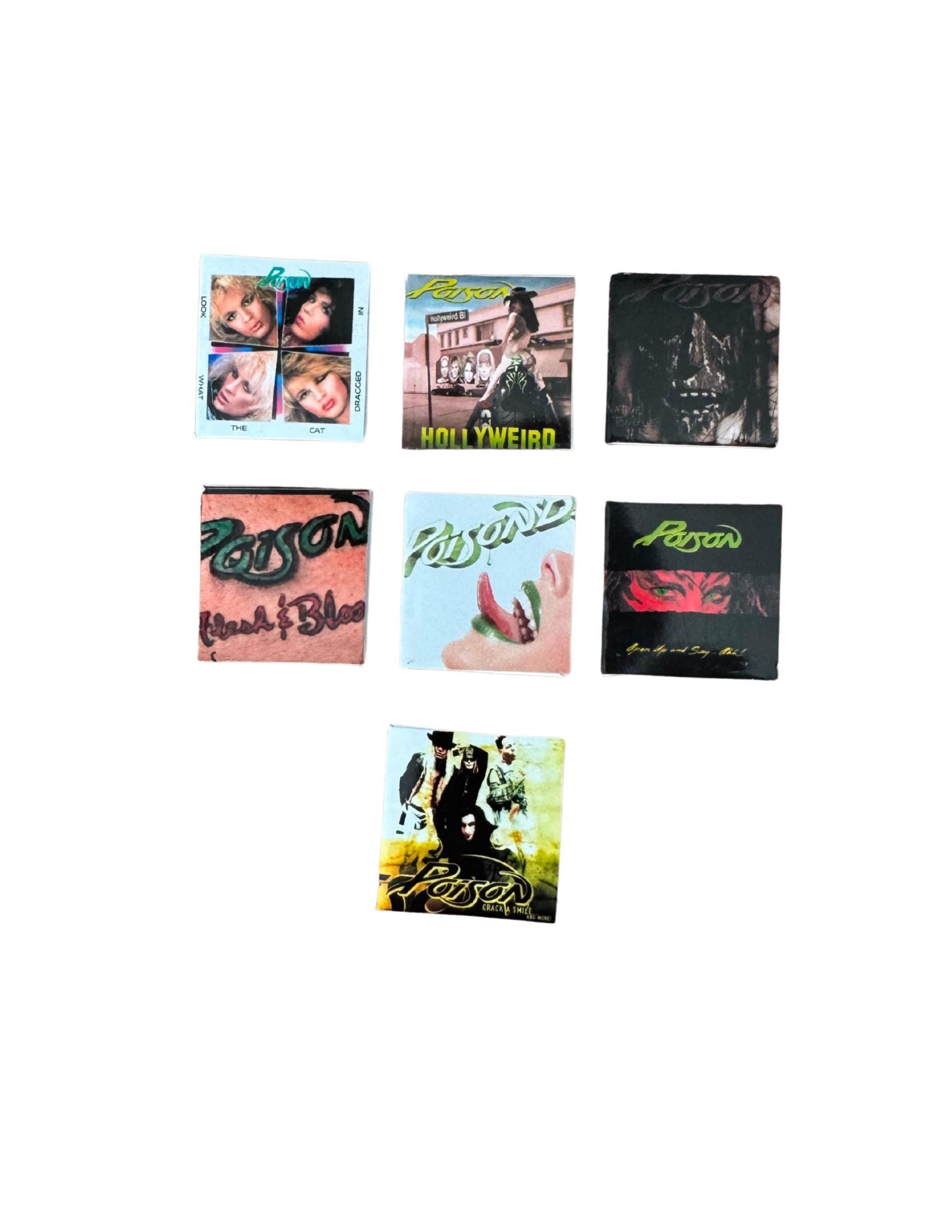 Miniature 1:12 Scale Poison Vinyl Albums Dollhouse Decor