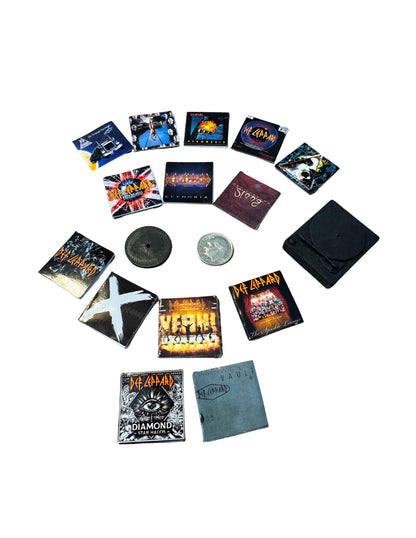 Miniature Def Leppard Vinyl Album Covers, 1:12 Scale Collectible