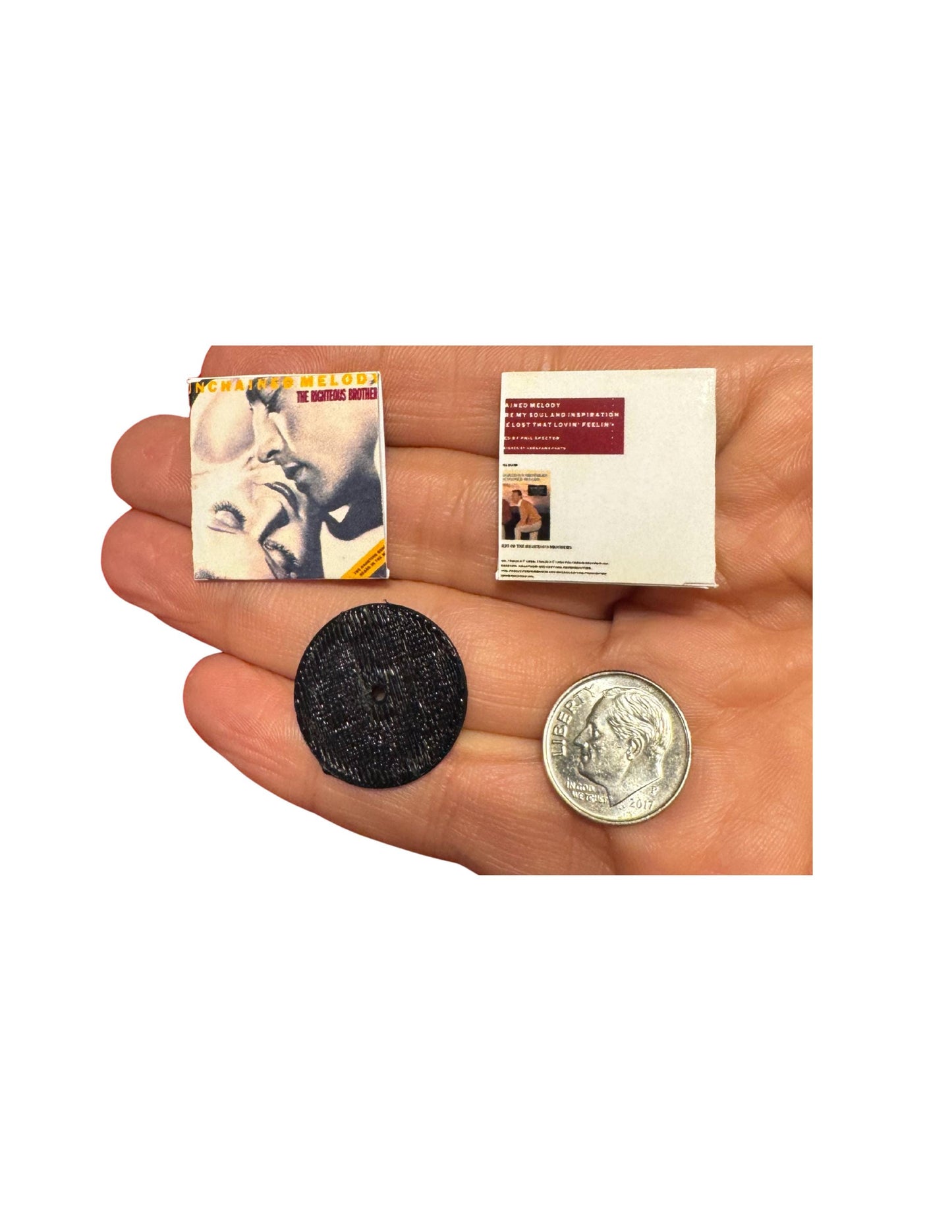 Dollhouse Miniature Vinyl Albums | 1:12 Scale Romantic Music Collection