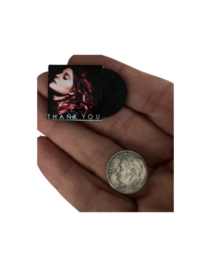 Miniature 1:12 Scale Meghan Trainor Vinyl Album Covers Mini Dollhouse Decor