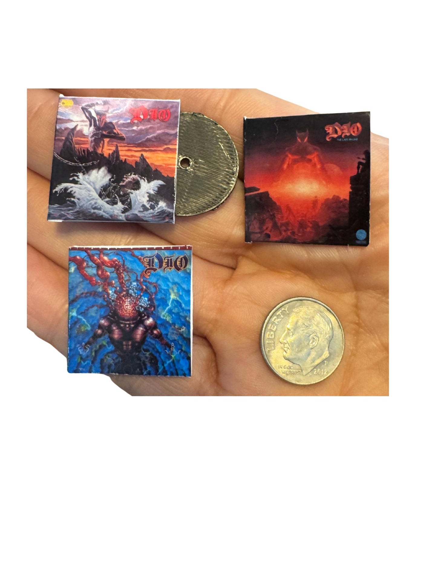 Miniature Dio Vinyl Record Albums – 1:12 Scale Dollhouse Collectibles