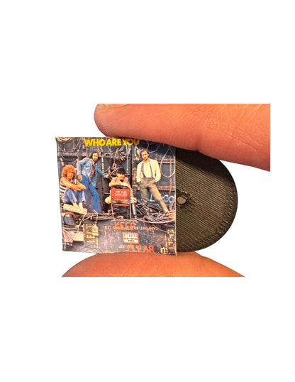 The Who Miniature Vinyl Records | 1:12 Scale Collectible Dollhouse Decor
