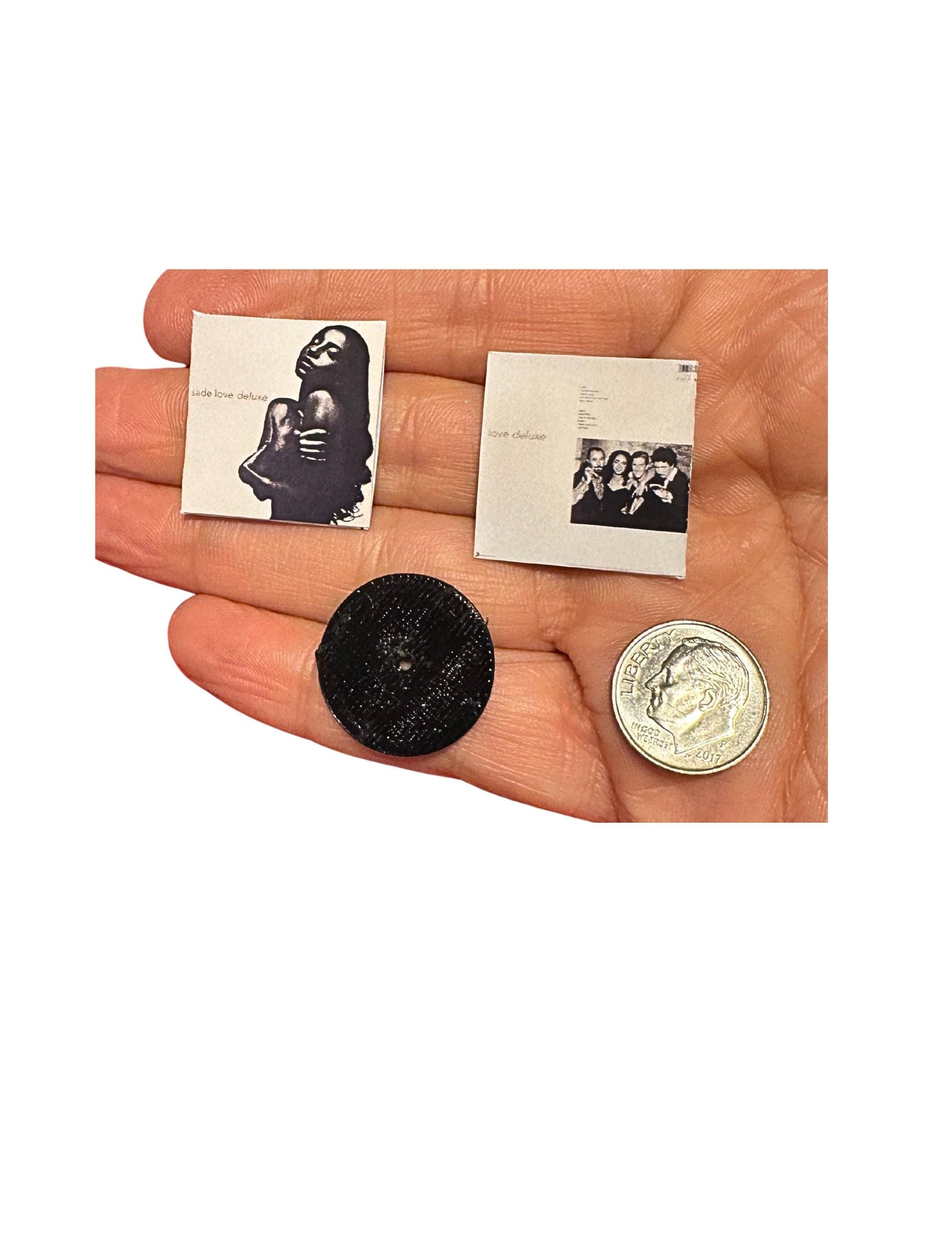 Dollhouse Miniature Vinyl Albums | 1:12 Scale Romantic Music Collection