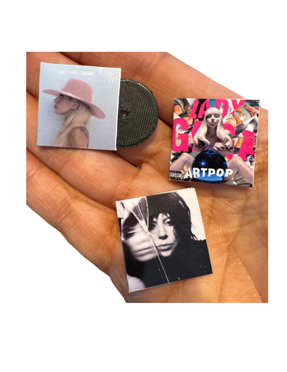 Miniature Lady Gaga Vinyl Record Albums Dollhouse Music Collectibles
