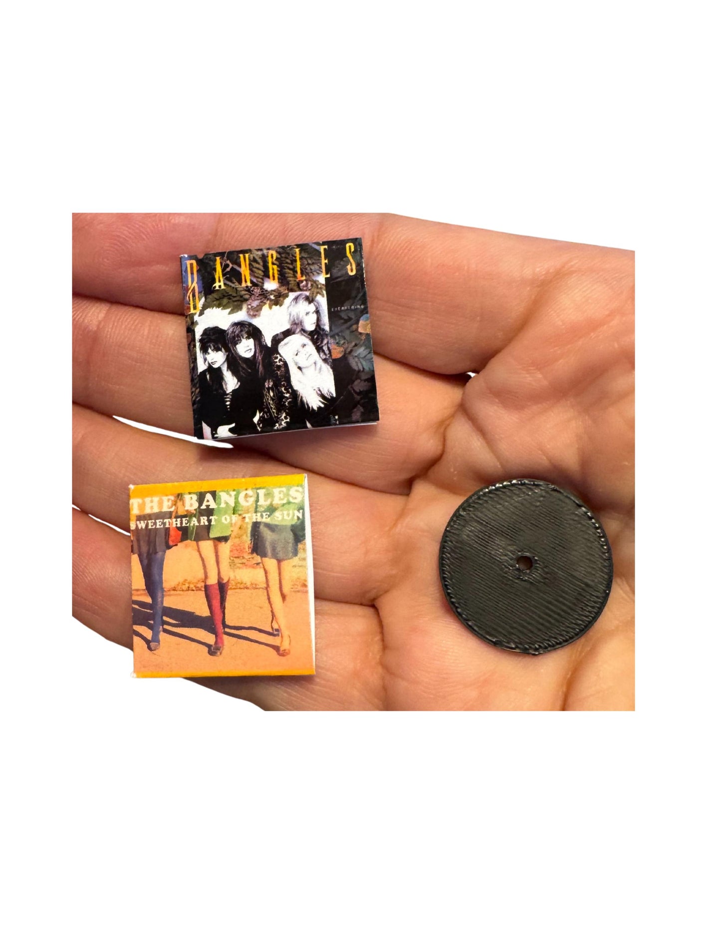 Miniature The Bangles Vinyl Record – 1:12 Scale Dollhouse Music Decor