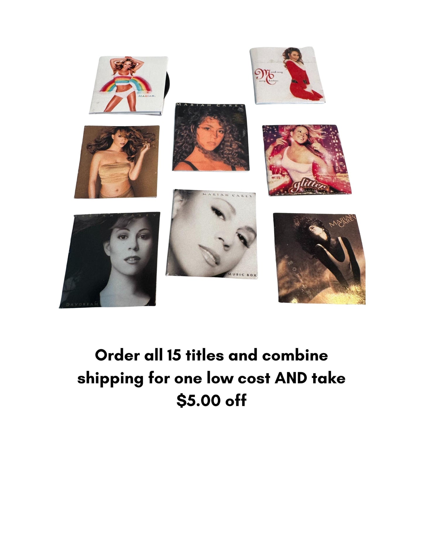 Miniature Mariah Carey Vinyl Record – 1:12 Scale Dollhouse Decor