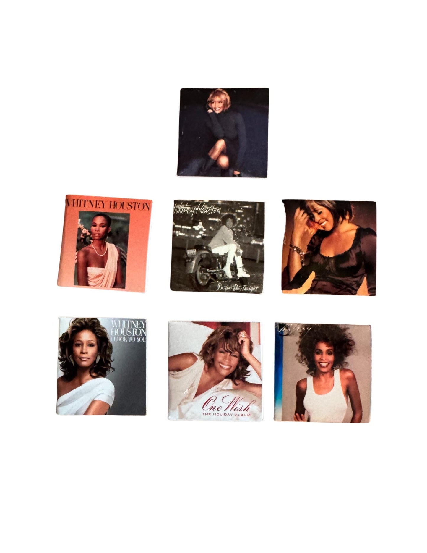 Miniature Whitney Houston Vinyl 1:12 Scale Dollhouse Mini Music Decor