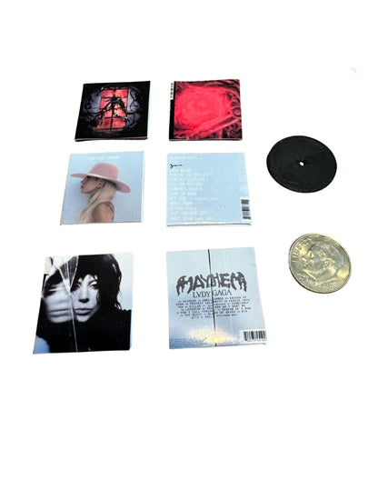 Miniature Lady Gaga Vinyl Record Albums Dollhouse Music Collectibles