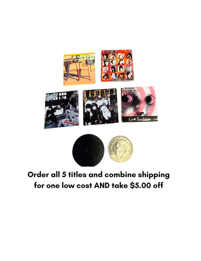 Miniature The Bangles Vinyl Record – 1:12 Scale Dollhouse Music Decor