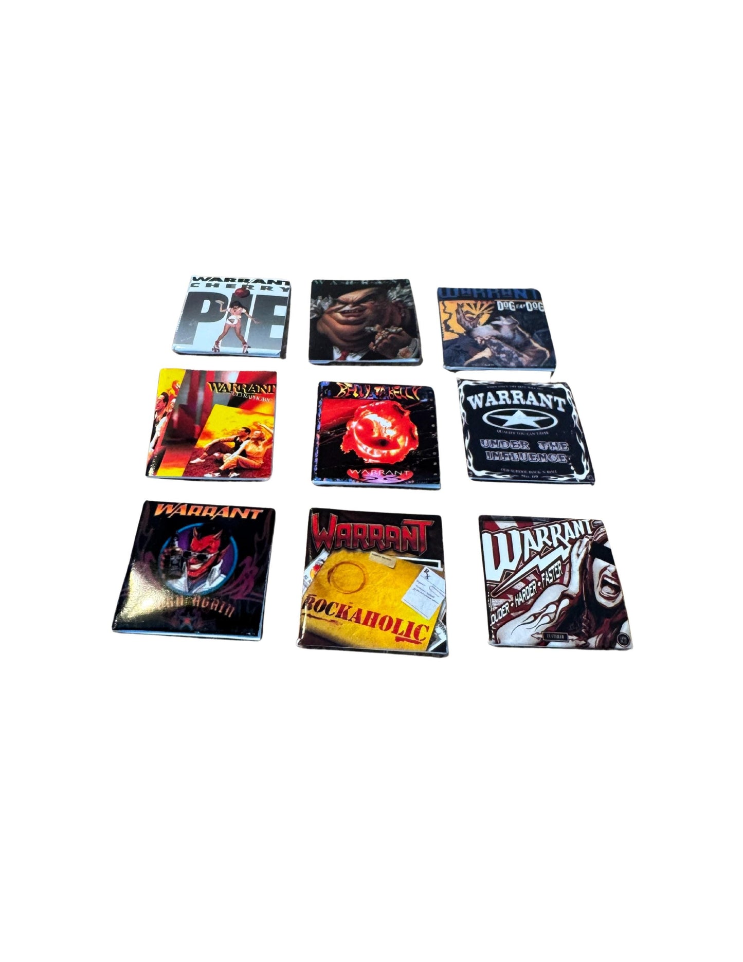 Warrant Miniature Vinyl Albums – 1:12 Scale Dollhouse Music Decor