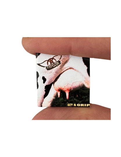 Miniature Aerosmith Vinyl Records | 1:12 Scale Dollhouse Rock Albums