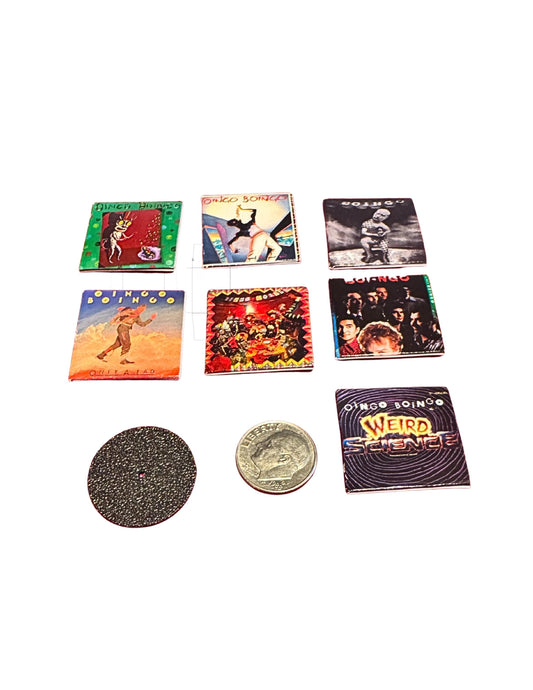 Miniature Oingo Boingo Vinyl Records – 1:12 Scale Dollhouse Miniatures