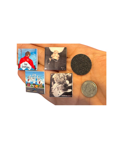 Miniature Machine Gun Kelly Vinyl Records – 1:12 Scale Dollhouse Miniatures