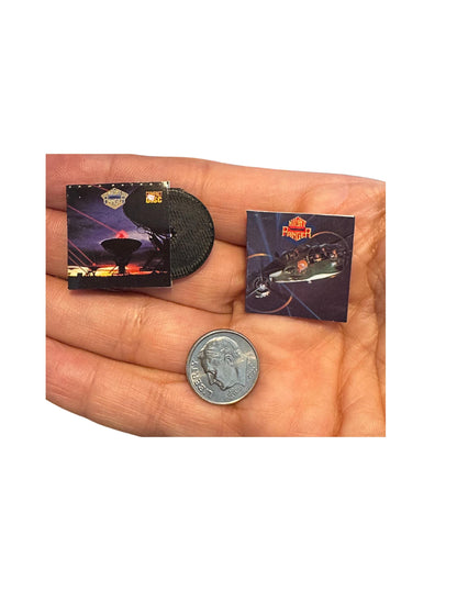 Miniature Night Ranger Vinyl Records 1:12 Scale Dollhouse Music Decor