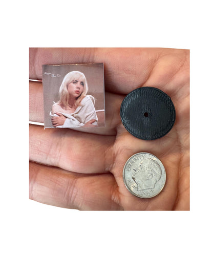 Miniature Billie Eilish Vinyl Albums – 1:12 Scale Collectible Dollhouse Decor