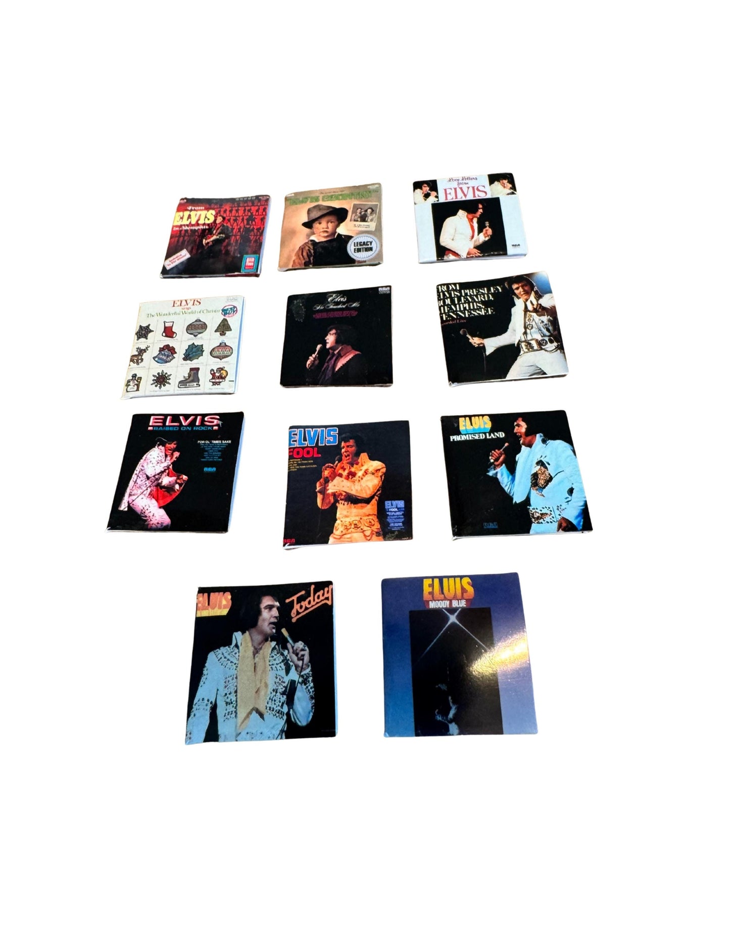 Miniature Elvis Presley Vinyl Records | 1:12 Scale Dollhouse Decor