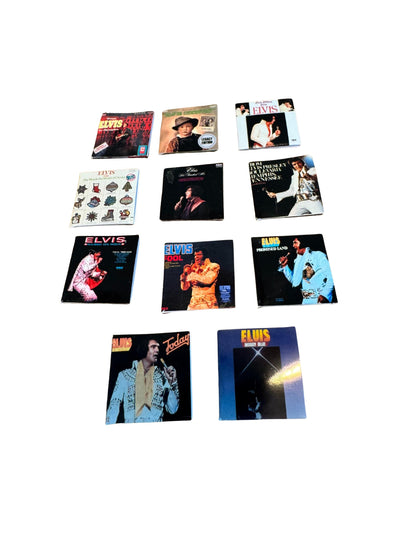 Miniature Elvis Presley Vinyl Records | 1:12 Scale Dollhouse Decor