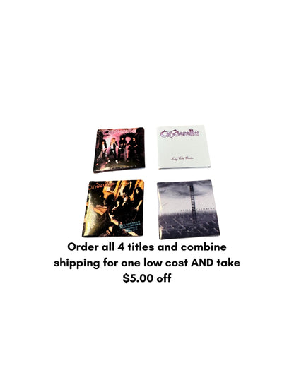 Miniature Cinderella Album Covers 1:12 Scale - 80s Glam Metal Hair Band Collectible