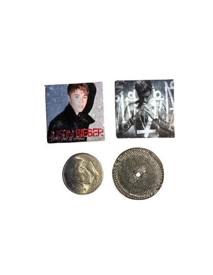 Miniature Justin Bieber Vinyl Record | Dollhouse Music Decor