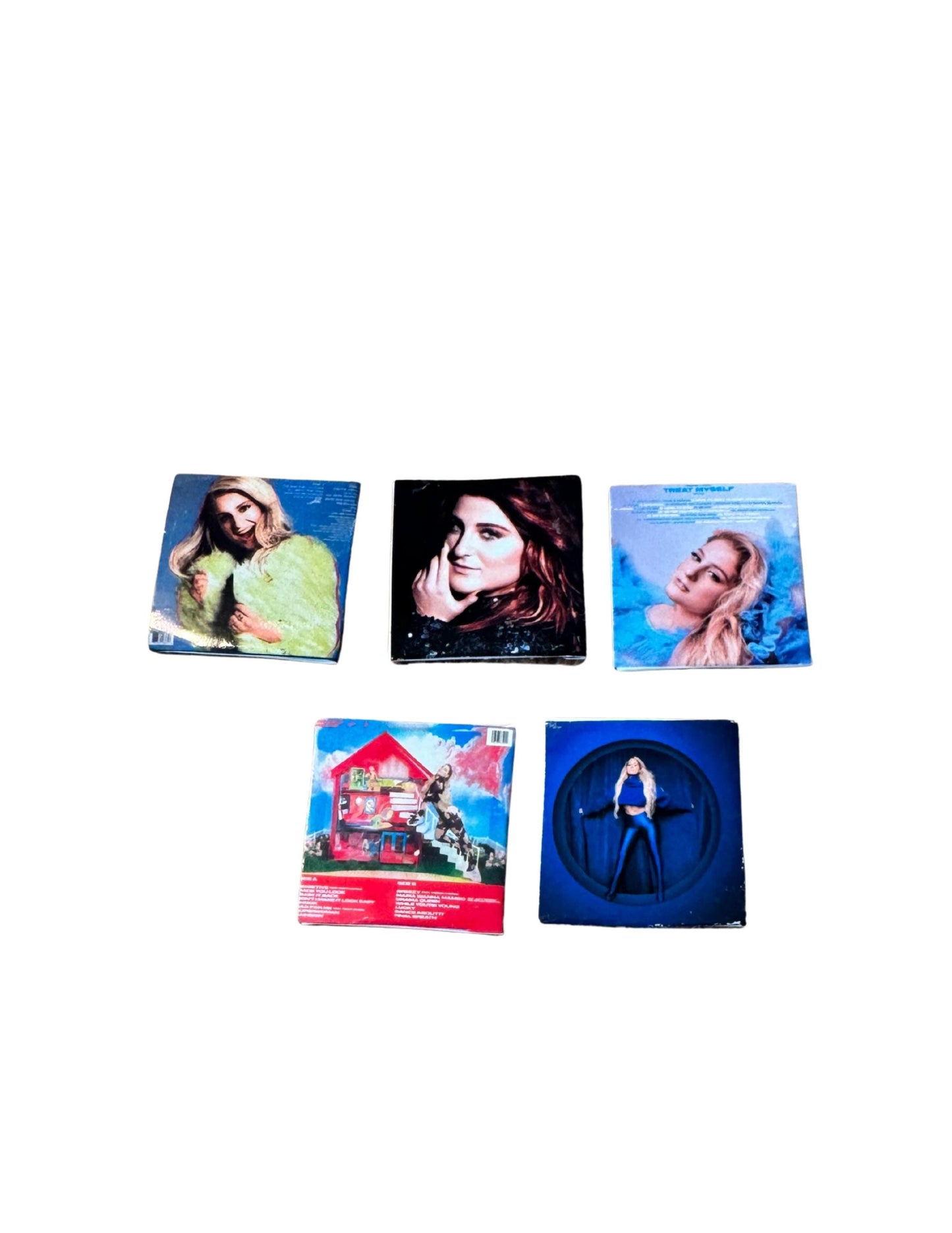 Miniature 1:12 Scale Meghan Trainor Vinyl Album Covers Mini Dollhouse Decor